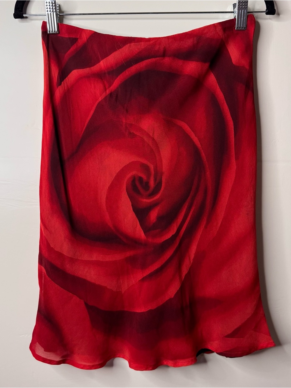 Ardene Red and Black Floral Slip Dress